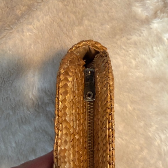 RARE Over-Sized Vintage Straw Clutch Purse 15x9 - Picture 6 of 8